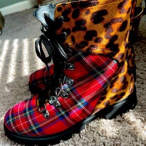 Brand New different patterns combat boots.